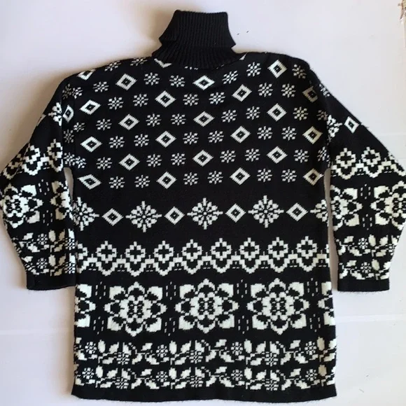 Vintage Private Eyes Wool Turtleneck Sweater Size - Picture 2 of 7